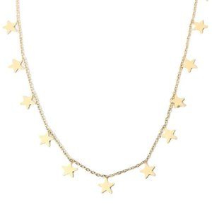 NEW - Gold Plated Stainless Steel Chain Star Pendants